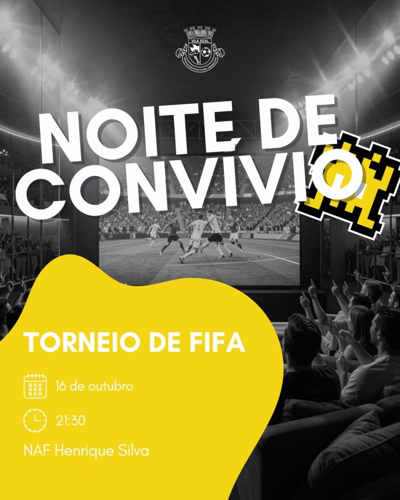 Noite de convívio: torneio de FIFA, 16 de outubro, 21h30
